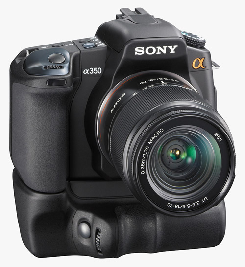 Sony a350 met batterygrip