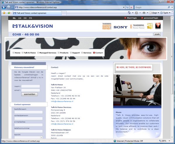 Website Talk & Vision