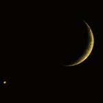 Venus' afspraakje met de maan