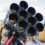 Telescoop van 10 Canon 400mm objectieven