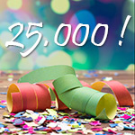 25.000 nieuwsbrief lezers!