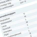 Gratis overzicht met Photoshop Sneltoetsen (PDF)