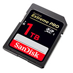 SanDisk propt 1 terabyte op een SD kaartje
