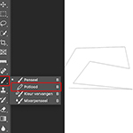 Hoe trek je een rechte lijn in Photoshop?