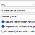 Een raw-bestand 90% kleiner maken met lossy DNG
