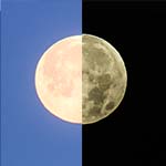 Nachtfotografie tip: fotografeer de maan in de schemering