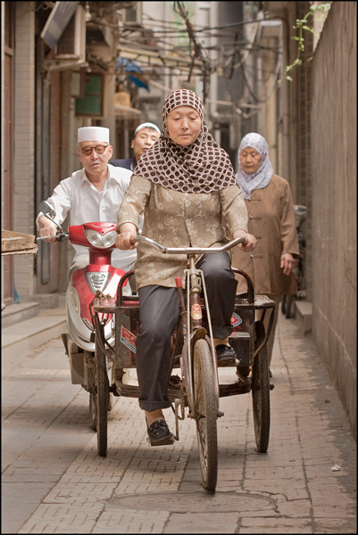 Schilderachtige moslimwijk Xi'an