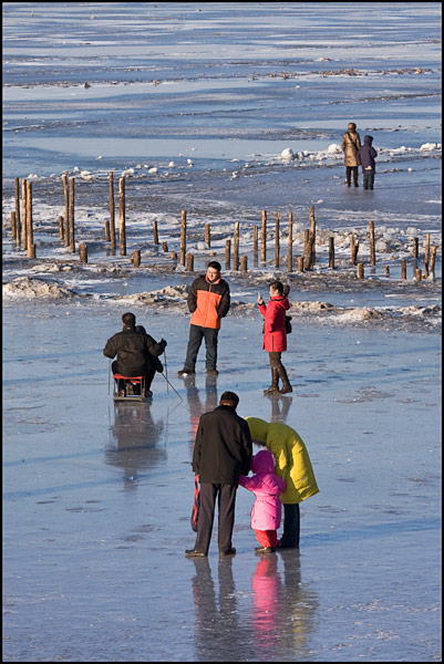 Harbin; Ijspret in barre wintermaande Harbin; Ijspret in barre wintermaande