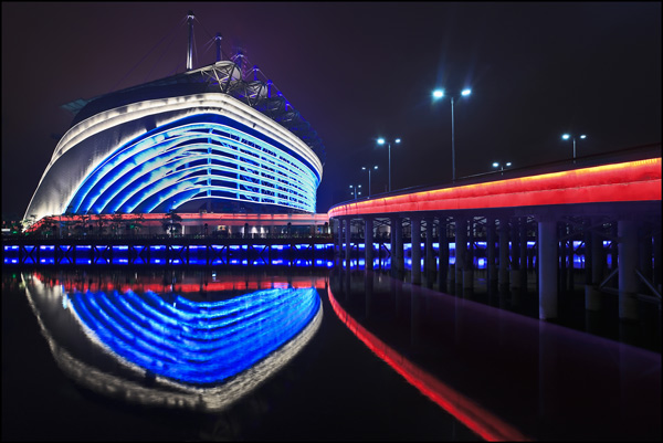  Asian Games Stadium reflected in the water