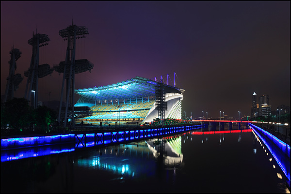 Illuminated Asian Games Stadium
