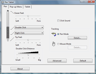 Wacom settings