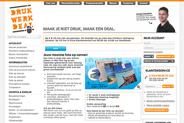 Drukwerkdeal screenshot Drukwerkdeal screenshot