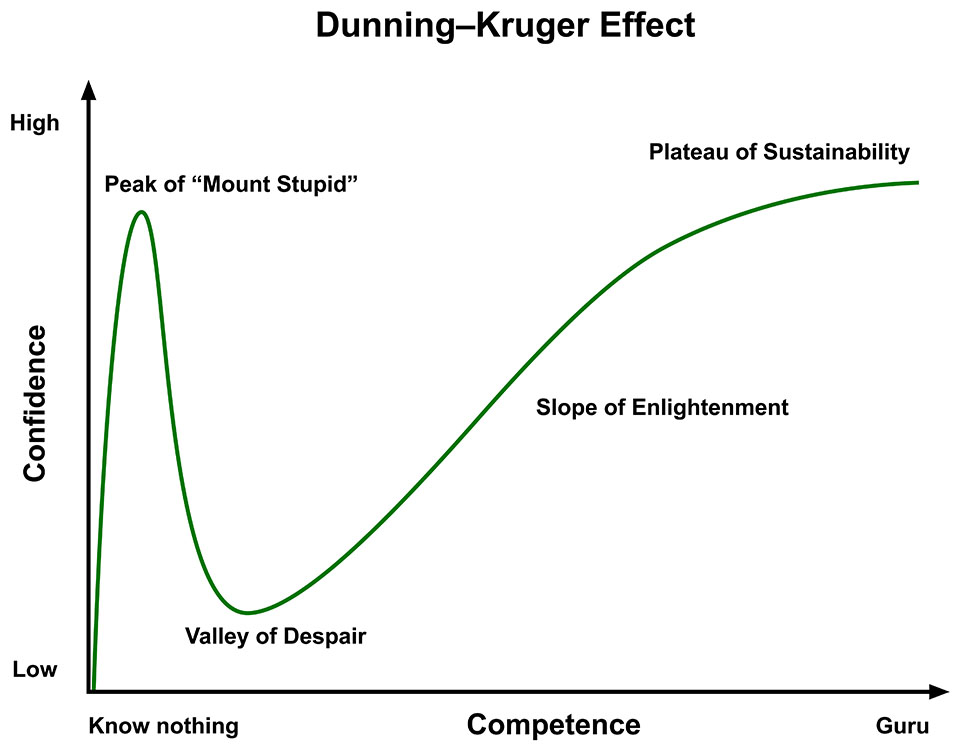 Dunning Kruger effect