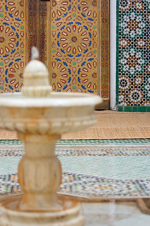 Fontein in het Mausoleum Moulay Ismaïl
